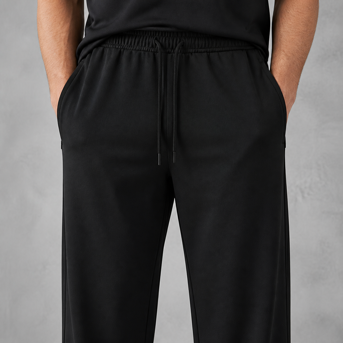 Averon straight sweatpants waistband and pocket detail