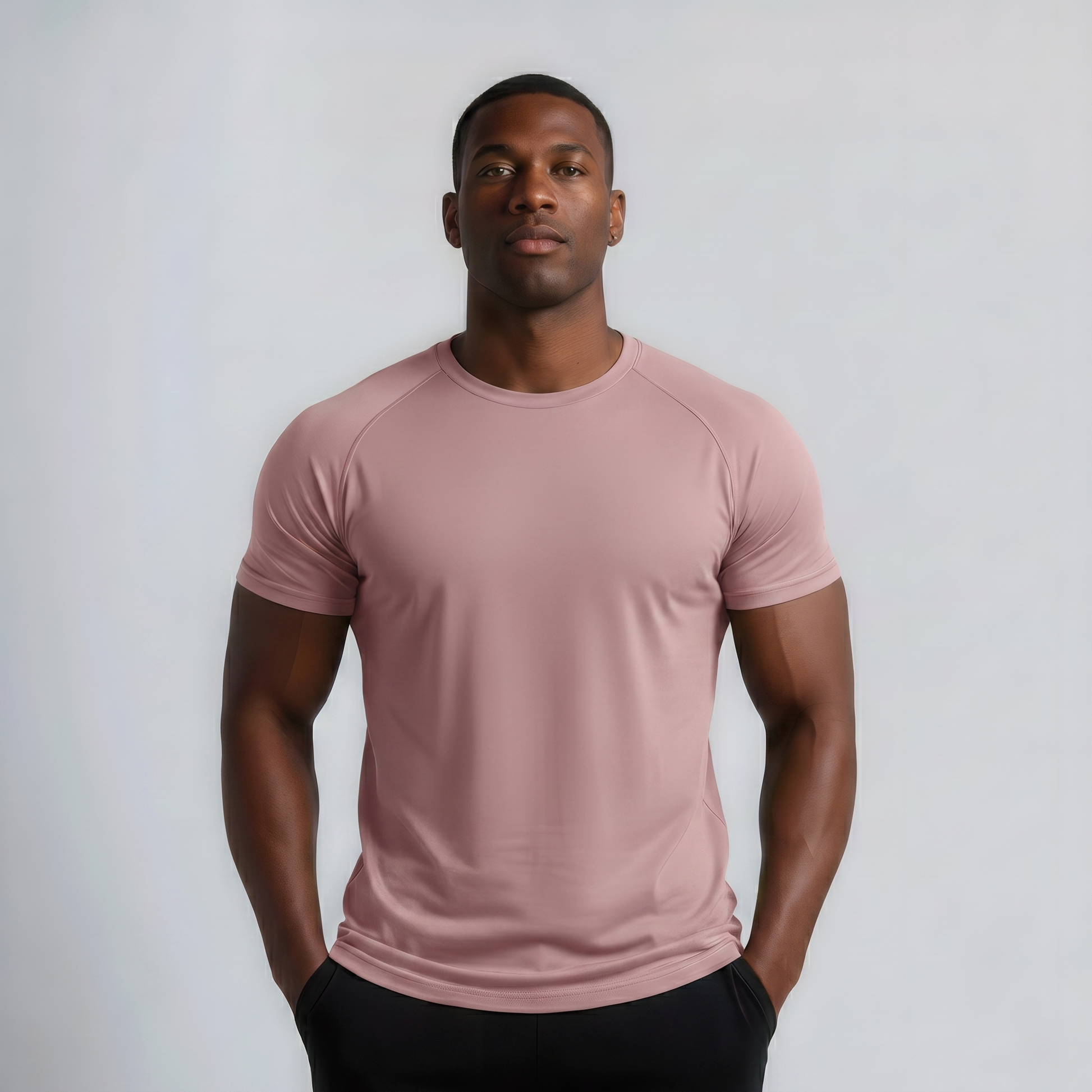 AVERON FitFlex Tee - Mens Pink - model raglan